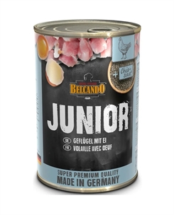 Belcando Dåsemad Junior Fjerkræ med æg 400g